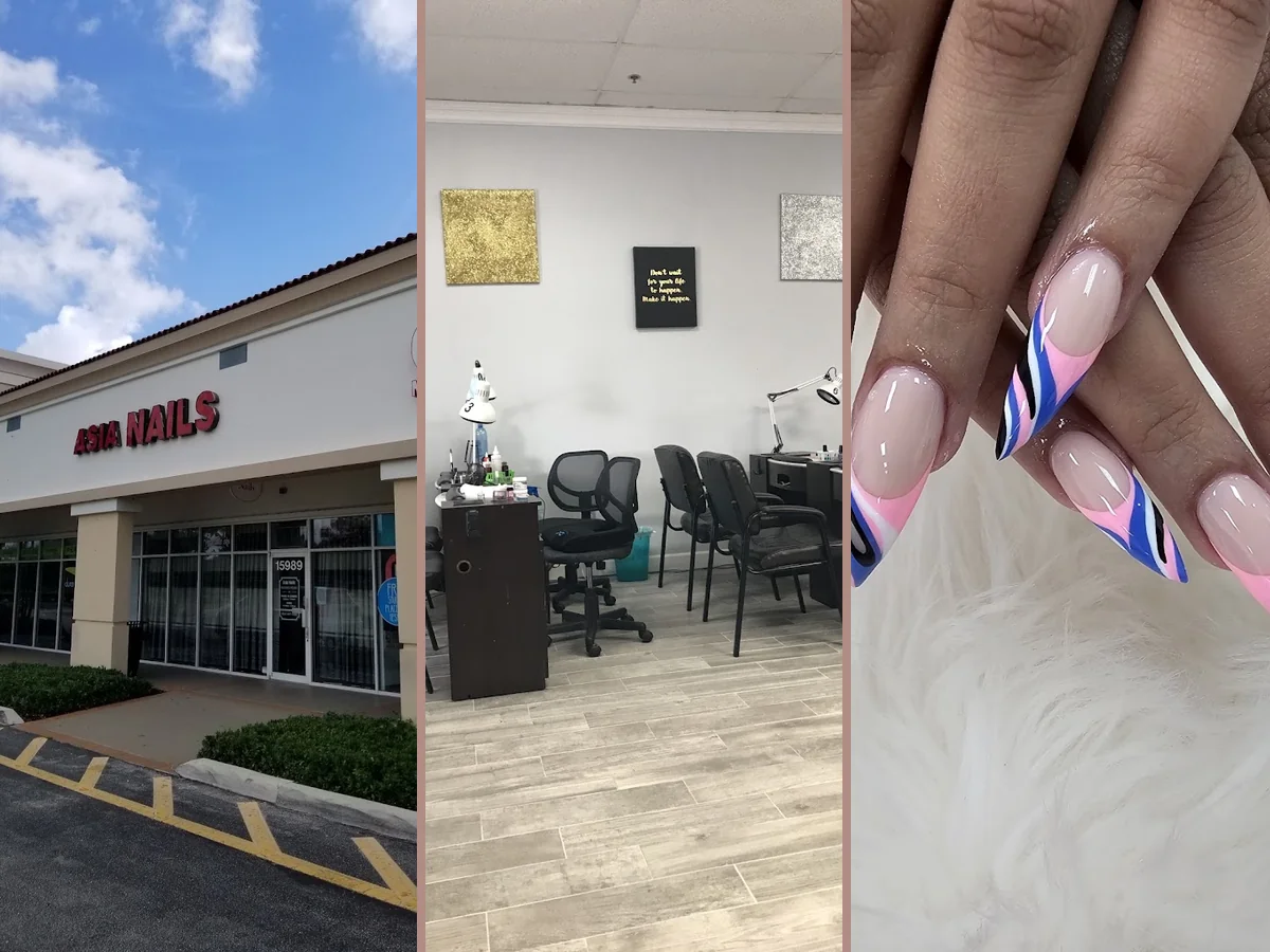 Pedicure chair beside a clean nail workstation